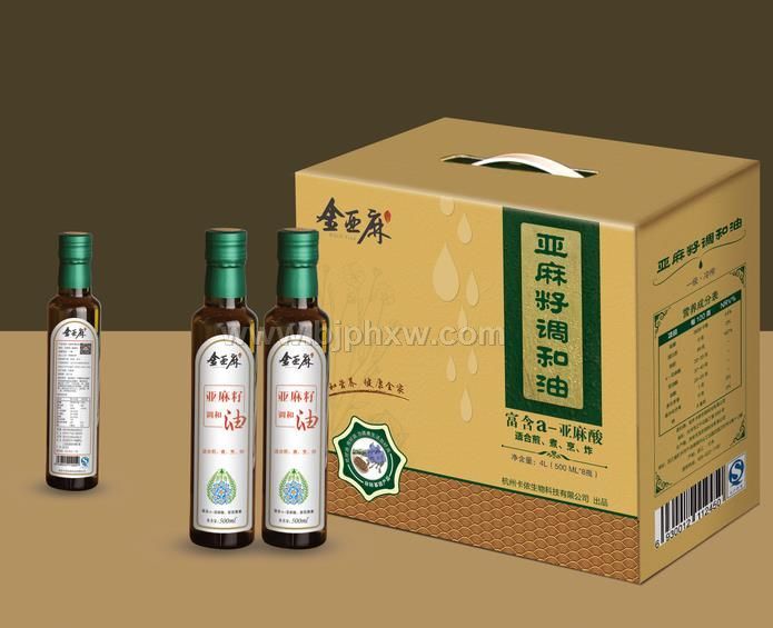 金亞麻亞麻籽油（調(diào)和油，熱炒油）
