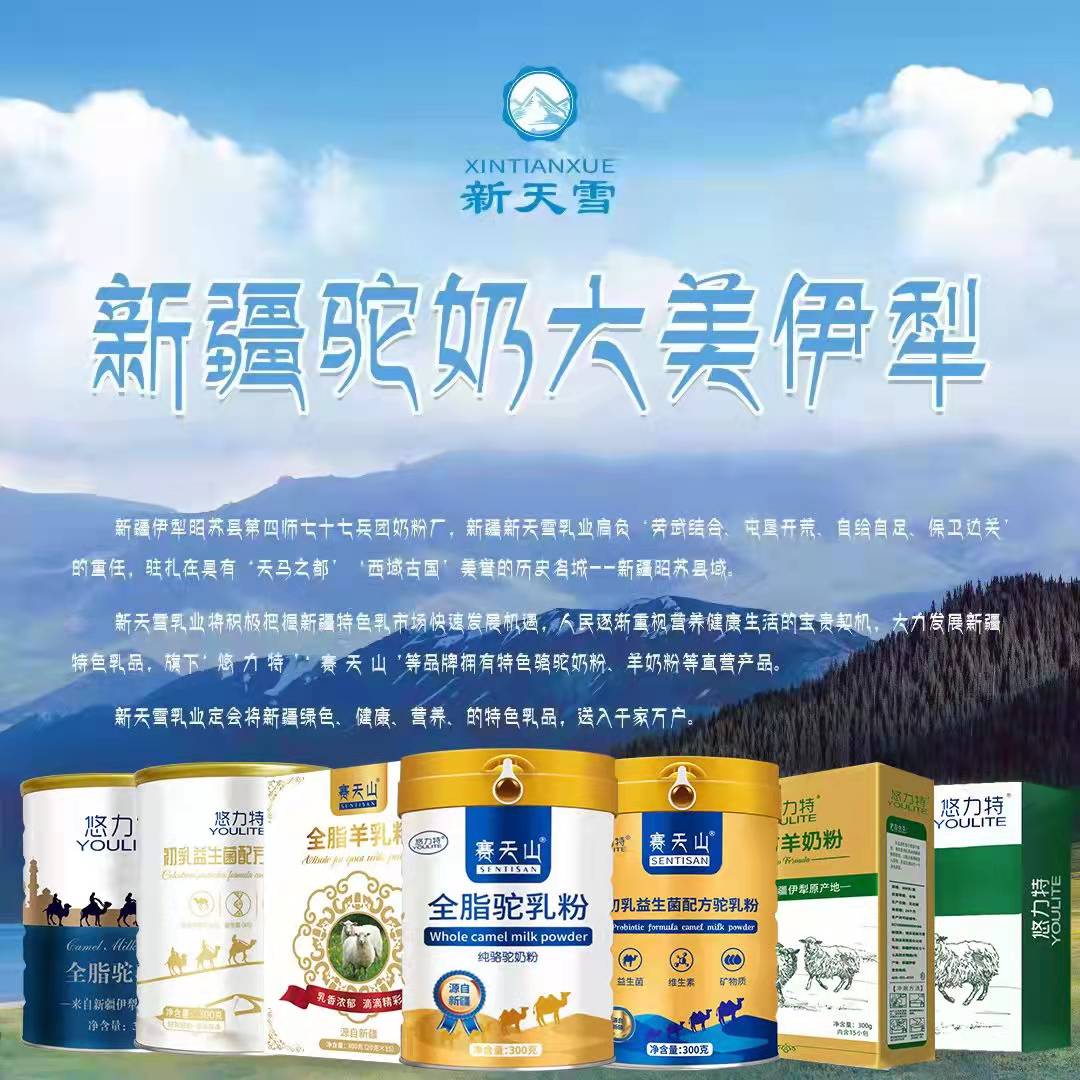 新疆伊犁新天雪駝奶廠家批發(fā)駝奶羊奶新疆特產(chǎn)