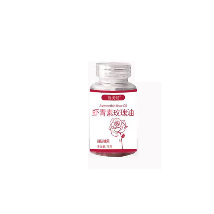 蝦青素玫瑰油凝膠果